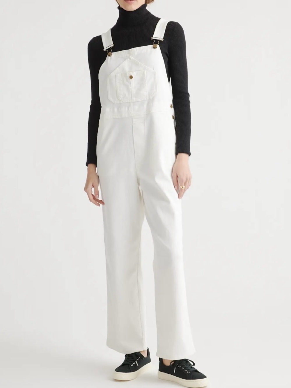 White Women's Denim Overalls